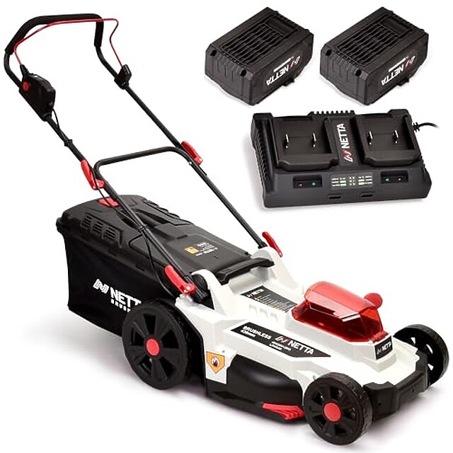 Netta 40V Brushless Cordless Lawnmower (43cm)