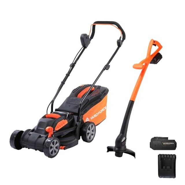 Yard Force 20V Mower & Grass Trimmer Set (33cm, Rear Roller)